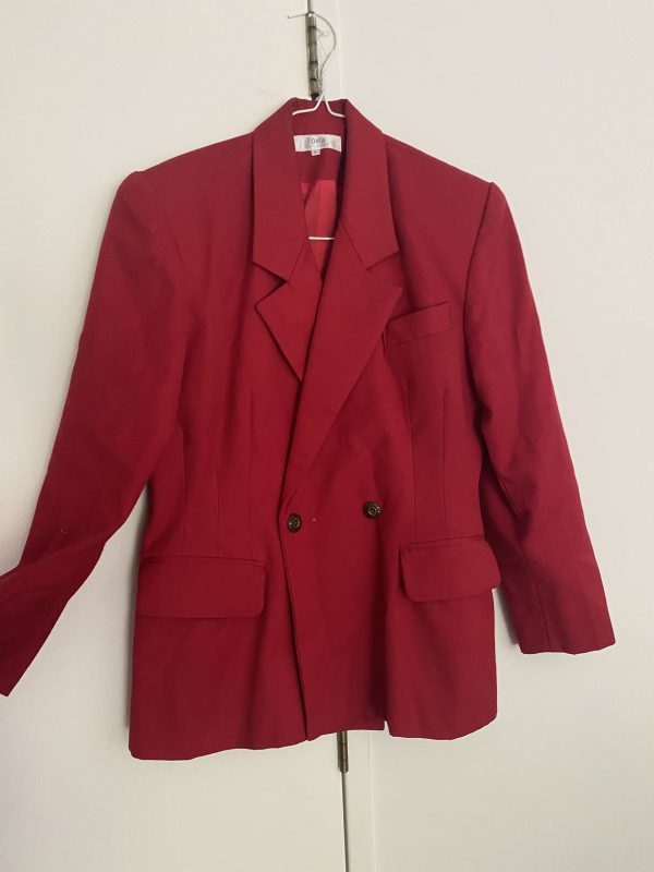 Red Vintage Blazer - Image 4