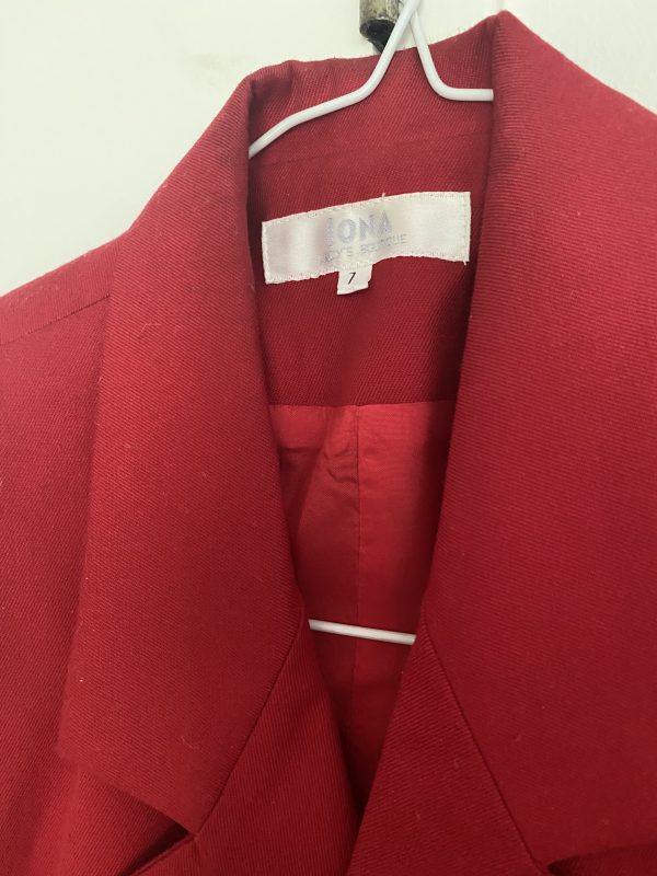 Red Vintage Blazer - Image 2