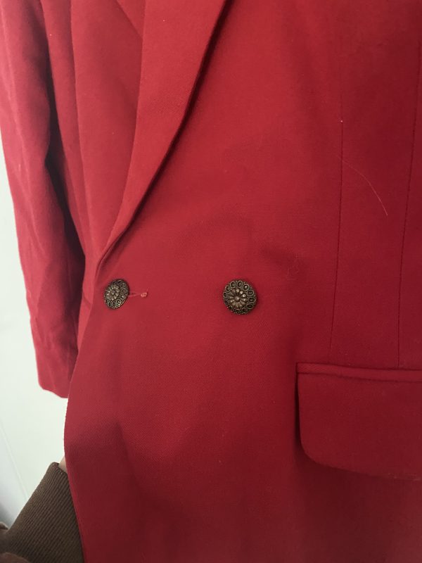 Red Vintage Blazer - Image 3