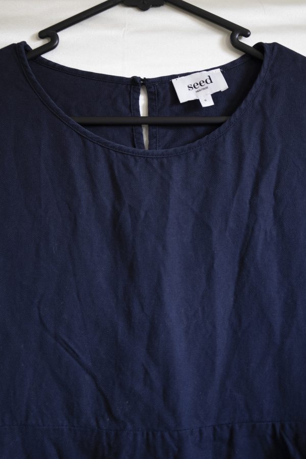 Navy Frill Shirt - Image 2