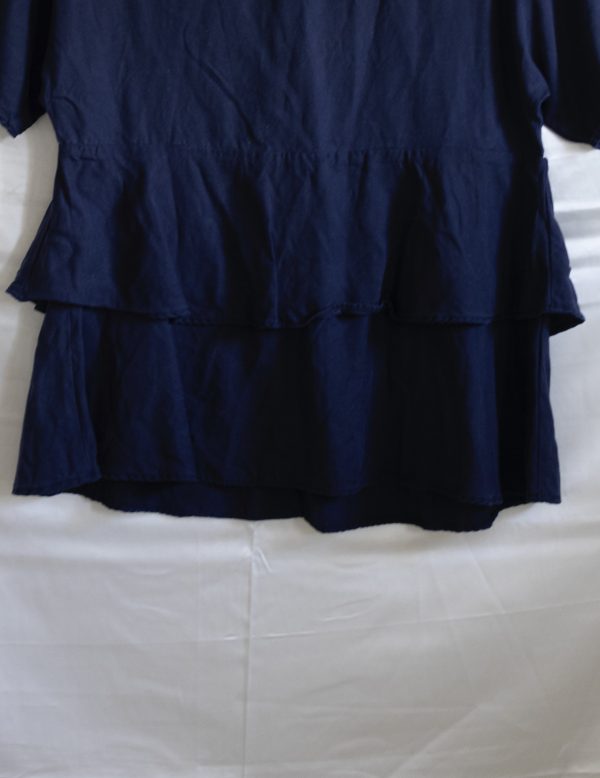 Navy Frill Shirt - Image 3