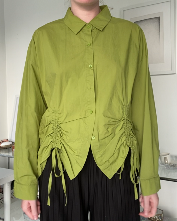 Green Tie Detail Shirt - Image 2